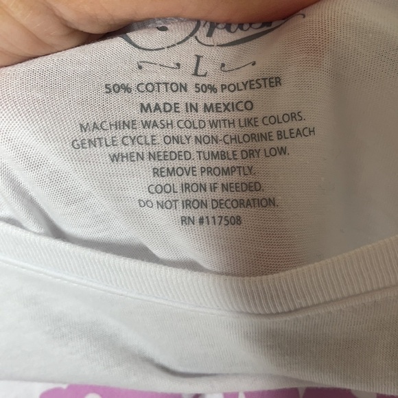 NWT Weekends, Wine & Dogs Cropped Tee Shirt - Picture 7 of 9